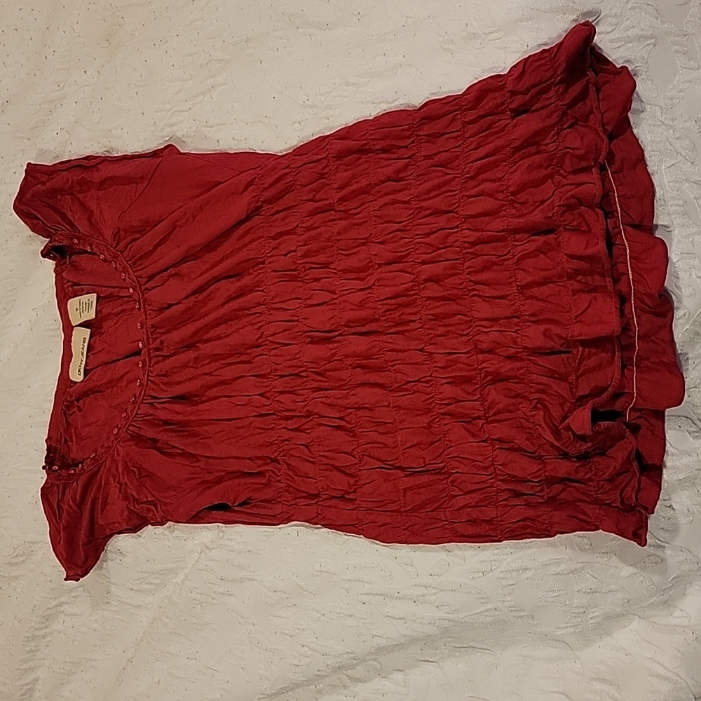 DKNY ruffle top
